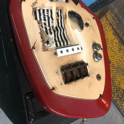 Vox Phantom IV Bass 1960s - Red *Buddy Guy Allman Chicago Blues* image 17