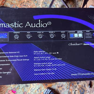 Dramastic Audio Obsidian Stereo Compressor 2010s - Black image 7