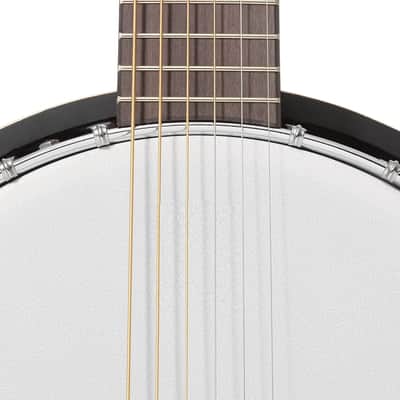 6-String Banjo Guitar with Closed Back Resonator and 24 Brackets image 2