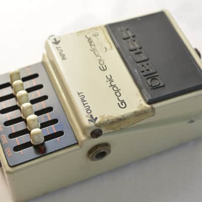 Boss GE-6 Graphic Equalizer (Black Label) 1977 - 1981 - Cream Vintage 6-Band EQ Guitar Effects Pedal Made in Japan image 2