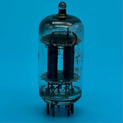 1960s Tung Sol 12AU7A ECC82 Vintage Long Plate Halo Getter Preamp Tube! T339 image 4