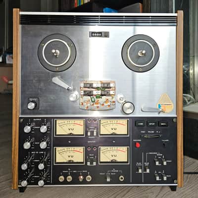 TEAC A-2340S 1/4" 4-Track Reel to Reel Tape Recorder 1970s - Silver image 2