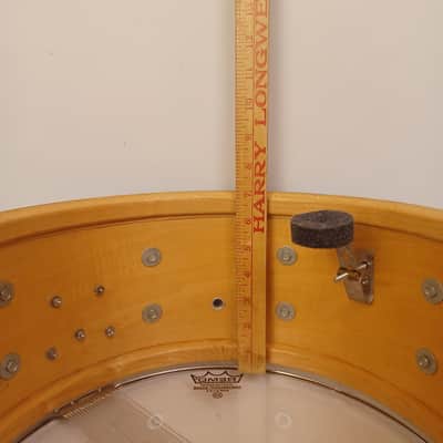 Slingerland 1972 Radio King #111 7x14"Snare Drum Blue Sparkle/Maple Vintage 70s image 12
