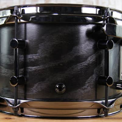 Click Custom Icon Snare Drum 6x10 Ash 8ply Black Satin Oil image 3