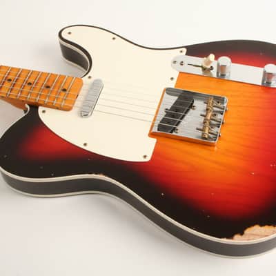 Fender Custom Shop '59 Telecaster Custom Relic Maple Neck Wide Fade Chocolate 3-Colour Sunburst CZ568968 image 9