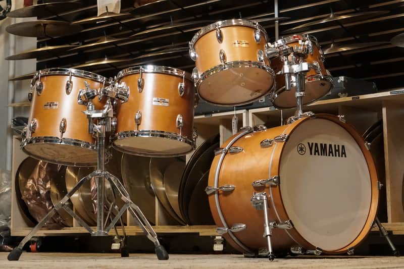 Yamaha 10/12/13/14/20" Tour Custom Drum Set - 1980s Real Wood image 1