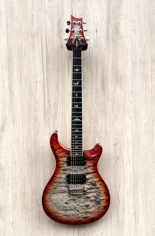 PRS SE Custom 24-08 Quilt 2025 Charcoal Cherry Burst image 1
