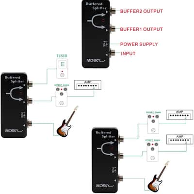 Mosky BUFFERED SPLITTER Guitar Effect Pedal (Price includes the import duty to US buyer) image 6