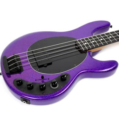 Ernie Ball Music Man StingRay 4 "DarkRay II", NEW COLOR Plasma Purple / Ebony image 3