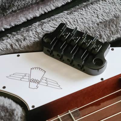 Hipshot SuperTone 3-Point Replacement Bridge for 4-String Gibson Bass BLACK image 2