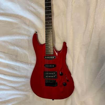 Aria Pro II Magna Series MA-38-SR , 1990s - See-Thru Red image 4