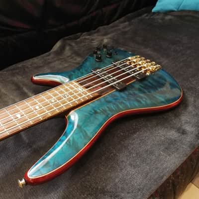Ibanez SR2405W-CGL Premium E-Bass 5 String Caribbean Green Low Gloss + Premium Softcase image 3
