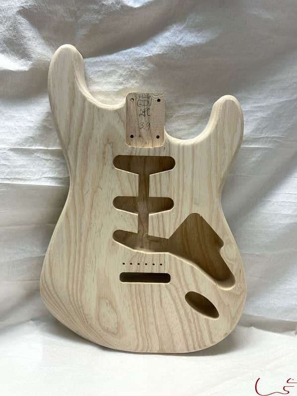 Guitar Mill S-Style Body / 2 pc. Ultra Light Swamp Ash / 3 lbs. 9 oz. (#GIN-3426) image 1