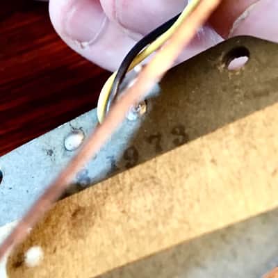 Fender Telecaster bridge pickup 1973 Grey bottom original vintage usa tele image 4