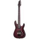 Schecter Guitar Research Hellraiser C-7 with Floyd Rose Sustaniac Electric Guitar Black Cherry 1829