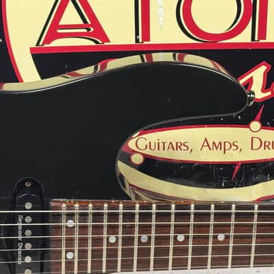Hamer USA Chaparral Guitar with Case - Black - headstock repaired! image 3