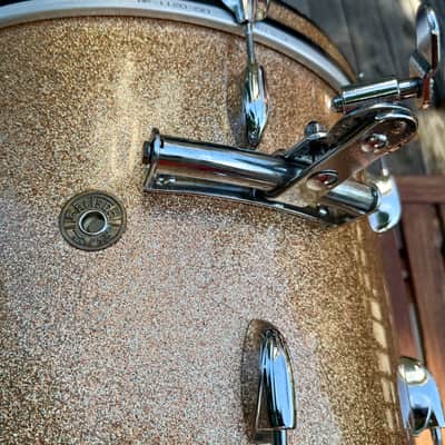 Early 60’s Gretsch Round Badge “Progressive Jazz” Kit 20/12/14 Champagne Sparkle All Original image 8