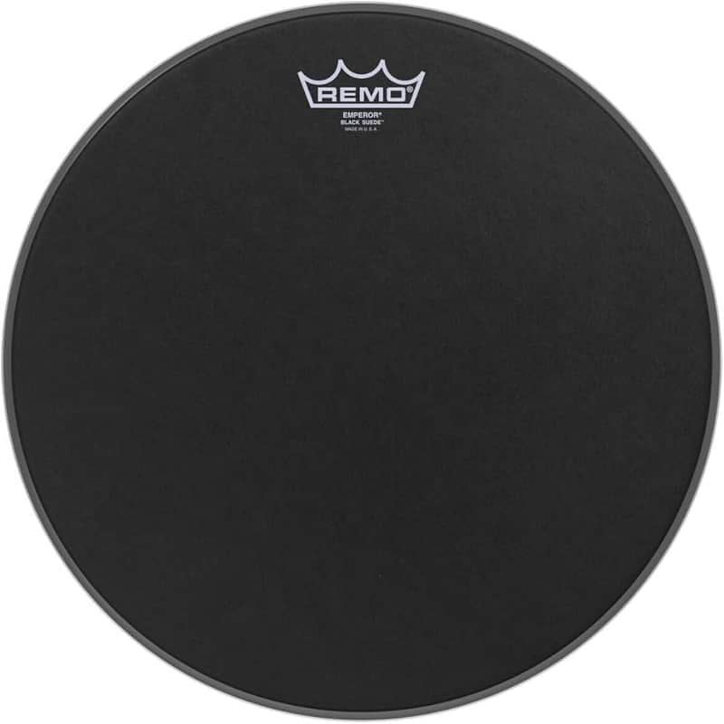 Remo 14" Emperor Black Suede Drum Head image 1