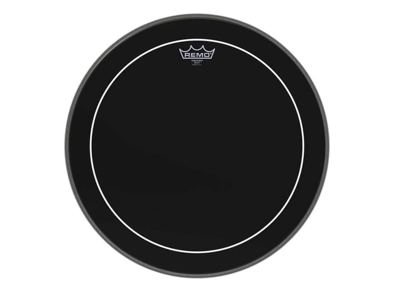 Pinstripe Ebony Bass Drum Head 18" image 1