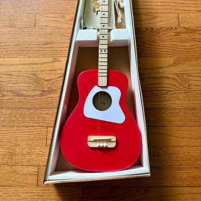 Loog Pro-3 Stringed Acoustic Guitar - Red image 1