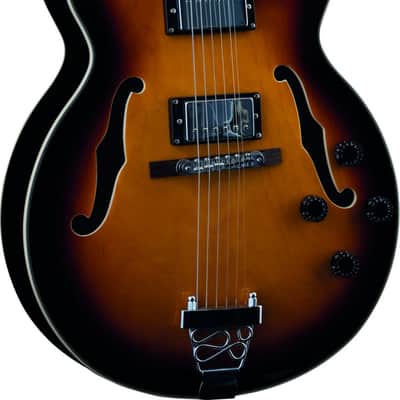 EKO SA 750 Semi Acoustic Hollow Body Guitar Vintage Sunburst ES-175 Style New image 1
