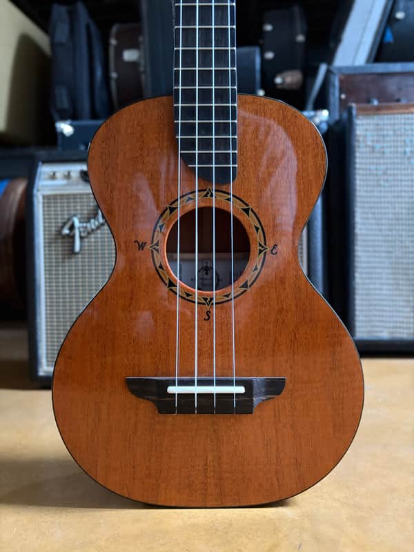2011 Rick Turner Compass Rose Tenor Ukulele #259 – Figured Sycamore – Gold Gotoh Tuners – Gig Bag image 1