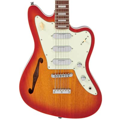 Vintage REVO Series 'Surfmaster Thinline' 12-String RevoGlo image 1