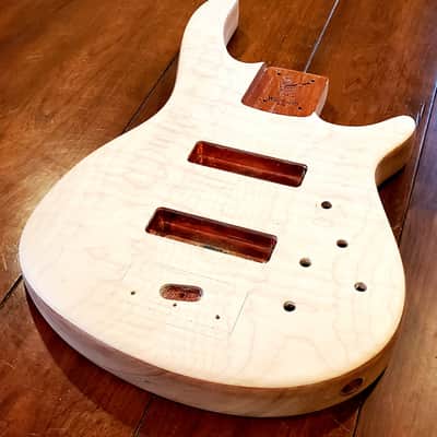 Warmoth G5 Unfinished Bass Body Mahogany w/Flame Maple Top 5 String image 2