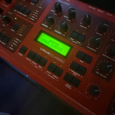 Access Virus Classic Desktop Digital Synthesizer 2002 - Red / Black image 2