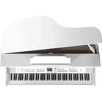 Williams Symphony Grand II Digital Micro Grand Piano with Bench – White, 88-Key image 5