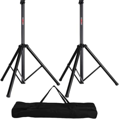 5Core Professional Speaker Stand Tripod Adjustable Heavy Duty Durable Steel Portable on stage or in Studio SS HD 2 PK image 1