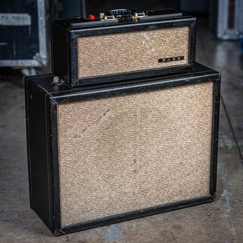 1960 Vox JMI Domino Bass Head and Cabinet Black