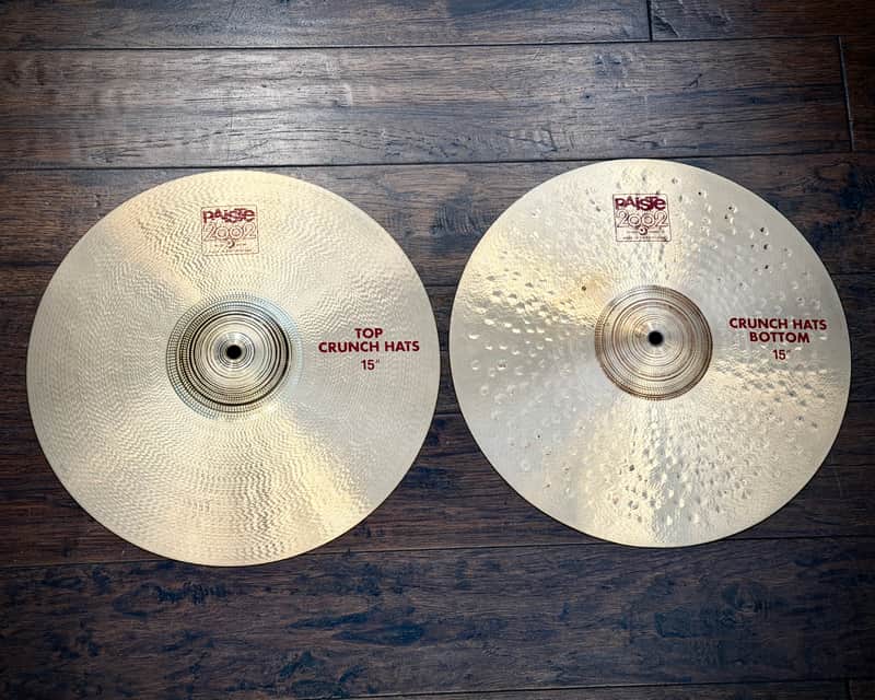 Paiste 15" 2002 Crunch Hats image 1