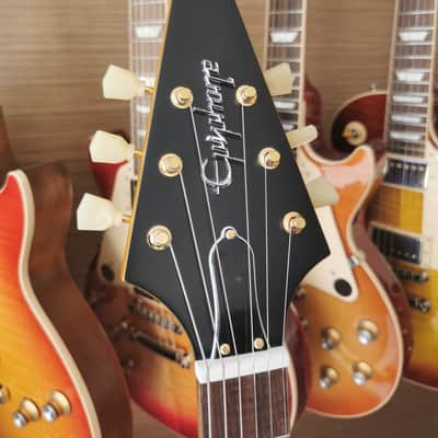 Epiphone 1958 Korina Flying V (White Pickguard) 2023 - Aged Natural image 6