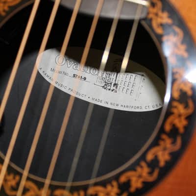 Ovation Parlor 5741-9 "Sunburst" (made in USA) image 3