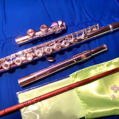 Unbranded Silver Plated Student Flute-Open Hole-Inline G-French Case w/Cover image 3