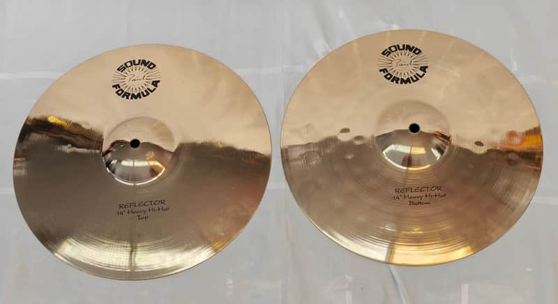 Paiste SOUND FORMULA Heavy Hi-Hats 14" Reflector - NOS / RARE image 1