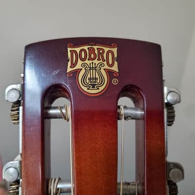 Vintage 1983 Dobro model 66B Rare Round neck Sandblasted Birch collectors grade with pickup and HSC image 13