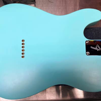New Custom 63 64 American Telecaster Sonic Blue Nitro Satin Roasted Maple image 6