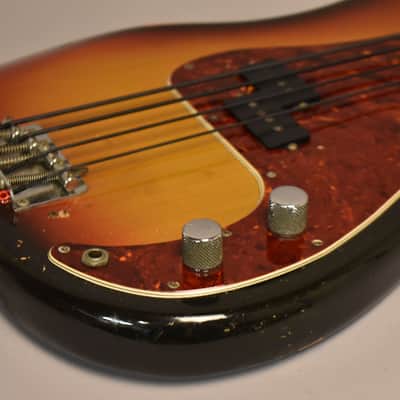 1970 Fender Precision Bass Fretless Sunburst w/OHSC image 7