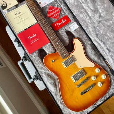 2018 Fender Limited Edition Parallel Universe Troublemaker Telecaster Deluxe – Ice Tea Burst – USA – OHSC + COA + Case Candy – Collector Grade image 1