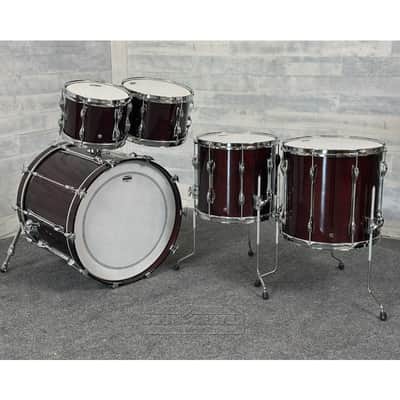 Yamaha Recording Custom 5pc Drum Set 22/10/12/14/16 Classic Walnut image 2