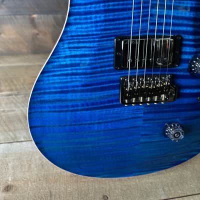PRS Wood Library Custom 24 Flame Top  Brazilian Rosewood Fretboard!  - Aquamarine 411452 image 3