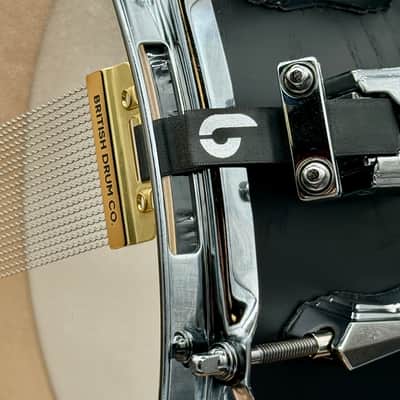 British Drum Company Raven 14x6" Birch / Ash 10-Lug Snare Drum - Black Ash Satin. Free Shipping image 12
