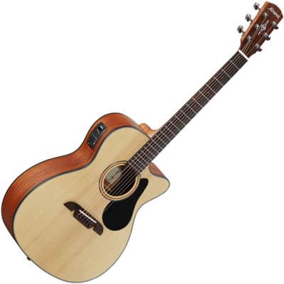 Alvarez Artist AF30CE Sitka Spruce/Sapele Folk/OM Acoustic Guitar image 3
