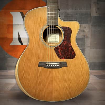 Walden G633RCE-G/W Natura Solid Cedar Top/Ovangkol Maple Armrest Grand Auditorium Acoustic Cutaway-Electric - Gloss Natural (G633RCE-G/W) image 1