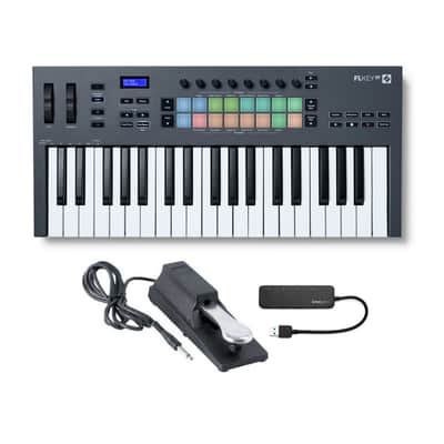 Novation FLkey 37 37-Key MIDI Keyboard Controller with Sustain Pedal and USB Hub