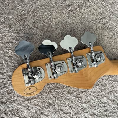 Fender FSR Jazz Bass 2004 MIM Special Edition Deluxe Natural Ash 4-String Guitar image 8