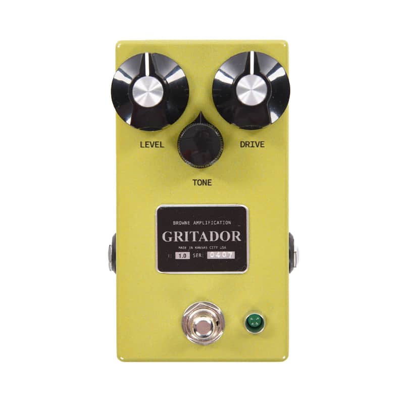 Browne Amplification Gritador Overdrive Pedal Bullfrog Belly Green image 1