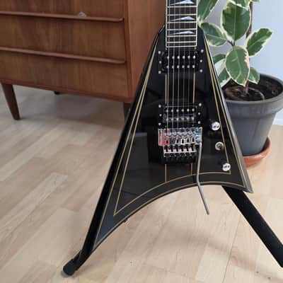 Grover Jackson Concorde Randy Rhoads Flying V BRAND NEW 2015 GJ2 NOS Limited Edition Discontinued Black Pinstripe Alexi Laiho FR Floyd Rose HH Hipshot Tuners TIME CAPSULE CASE QUEEN RARE Neck-Thru Collector Guitar image 15
